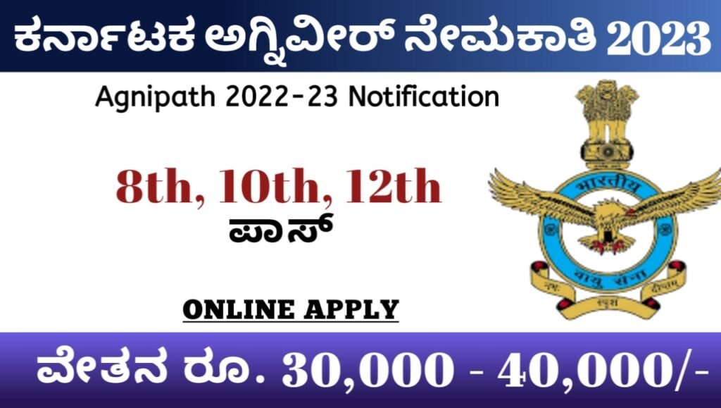 10th Pass Army Jobs 2023 Karnataka:10th ಪಾಸ್ ಅಗ್ನಿವೀರ್ ನೇಮಕಾತಿ 2023